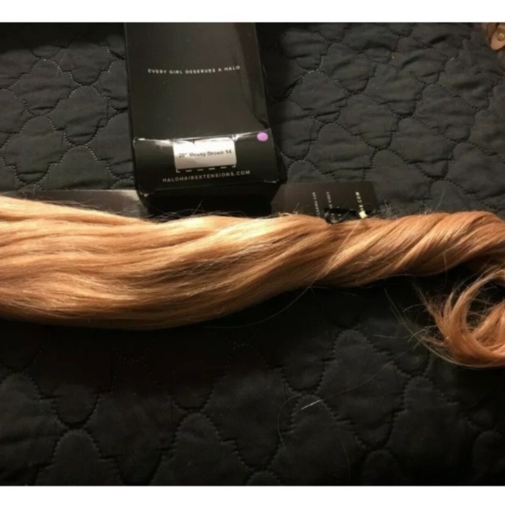 Halo London Human Hair Extensions 20” Mousy Brown